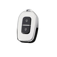 Husa Cheie Dacia Logan, Sandero, Dokker, Duster, Spring 2 Butoane, Tpu, Gri