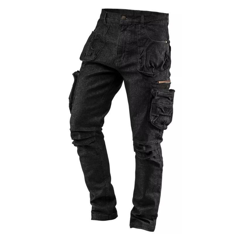 Pantaloni de lucru cu 5 buzunare, model DENIM, negru, marime XXL, NEO - foto 1 - id-p90653674