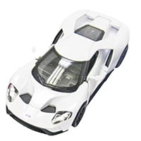Masinuta die cast Ford GT 2017, scara 1:38, 12.5 cm, alba
