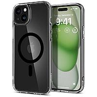 Husa pentru iPhone 15, Spigen Ultra Hybrid MagSafe, Black