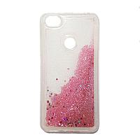 Husa Liquid Glitter case FUN pentru Xiaomi Redmi 4a, Pink