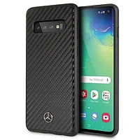Husa pentru Samsung S10 Mercedes Carbon, Neagra