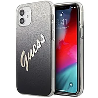 Husa de protectie Guess Vintage pentru Apple iPhone 12 mini, Negru