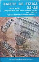 CAIETE DE FIZICA 22/23. PROBLEME DE FIZICA: FENOMENE TERMICE-FLORIN ANTON