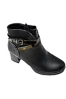 Ghete dama,piele ecologica, negru 37