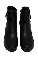 Ghete dama,piele ecologica, negru 38