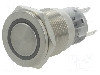 Intrerupator Anti-vandalism, On-(on), O19mm, Onpow - Las1-agqpf-11e/g/24v/s
