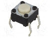 Microintrerupator, 6x6mm, Off-(on), Spst-no, Omron Ocb - B3f-1000