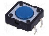Microintrerupator, 12x12mm, Off-(on), Spst-no, Omron Ocb - B3f-5000