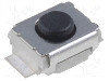Microintrerupator, 2.5x3mm, Off-(on), Spst-no, Omron Ocb - B3u-1000pm