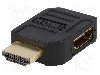 Cablu {{tip Cablu De Conectare}}, Hdmi Mufa, Hdmi Soclu 90?, {{lungime Cablu}}, {{culoare Izolatie}}, Goobay -