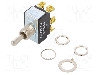 Intrerupator Basculant, 3 Pozitii, Mod Comutare On-off-on, Dpdt, Honeywell - 12ts15-1