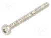Surub M2,5, Otel Rezistent La Acizi A4, Lungime 25mm, Buton, Pas Filet 0.45, Bossard - 3271696