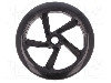 Roata, Pololu - Scooter/skate Wheel 200x30mm - Black