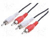 Cablu Rca - Rca, 2.5m, Goobay - 50029