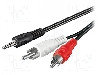 Cablu Jack - Rca, 3m, Goobay - 50196