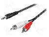 Cablu Jack - Rca, 3m, Goobay - 51650