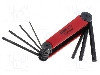 Set Chei Imbus, Hex 6mm, Otel Crom-vanadium, Bahco - Be-9776