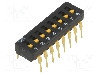 Intrerupator Dip, 2 Pozitii, Montare Tht, 8 Sectiuni, Omron Ocb - A6d-8100