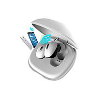 Casti Wireless BTS2 5.0 TWS albe Bluetooth 5.0 baterie casca 50mA baterie incarcare casca 400mAh microfon