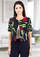 Sacou dama cu imprimeu floral S03i579 - 42 EU