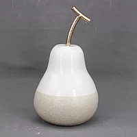 Decoratiune para, portelan, alb, 26.5cm