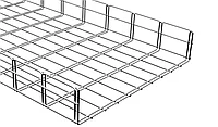Canal cablu metalic 500x100mm din sarma mesh galvanizat lungime 2m jgheab pentru trasee electrice
