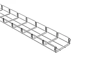 Canal cablu metalic 150x50mm din sarma mesh galvanizat lungime 2m jgheab pentru trasee electrice