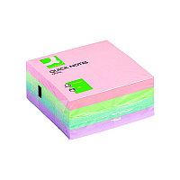 Cub notite adezive Q-CONNECT, 76 x 76 mm, 400 file, culori pastel