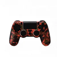 Husa Digital-Play, Rosu, camuflaj digital ,PlayStation PS4