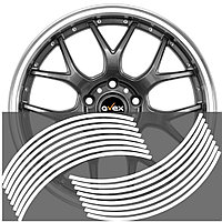 Set 16 inele din autocolant pentru jante culoare Alb Lucios