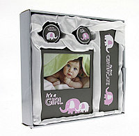 Rama foto baby evan 10x15, set cutiuta suvita dintisor, certificat, cutie eleganta culoare roz