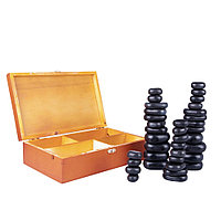 Pietre Vulcanice Bazaltice Masaj inSPORTline 36 buc,