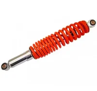 Amortizor Reglabil Moto/Scuter/ATV - prindere bucsa-bucsa 350mm ROSU