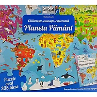 CUNOASTE SI EXPLOREAZA - PUZZLE PLANETA PAMANT IN LIMBA ROMANA (205 PIESE) - SASSI (978-88-6860-503-2)