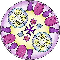 SET DE CREATIE MANDALA FLORI SI FLUTURI - RAVENSBURGER (RVSAC29809)