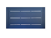 Panou metalic gard, tabla debitata laser, negru, 2000 x 1000 mm