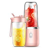 Mini Blender Portabil MRG M1153, Electric, Cu Acumulator, 2 Recipiente,6 Lame 3D, 300 ml, 40W, 22000 Rotatii,