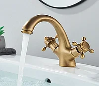Baterie lavoar antique, bronz antichizat