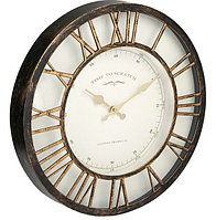Ceas vintage de perete, bronz, 40x5 cm