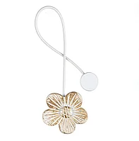 Brosa pentru perdea, cu magnet, tip floare, SyaMAG , 30 cm
