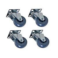 Set 4 roti universale cu pivot, 50 mm