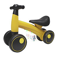 Bicicleta fara pedale, 4 roti, tricicleta luminite led si muzica, 1-3 ani