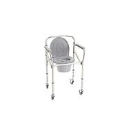 Scaun WC de camera pliabil 4 in1 cu roti - RP782