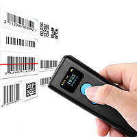 Cititor coduri bare bluetooth 1d 2d portabil, usb, cmos, android ios pc, 16mb, led vibratii