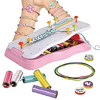 Kit de Fabricare a Bratarilor Prieteniei DIY - Roz, pentru Copii (7-14 ani)