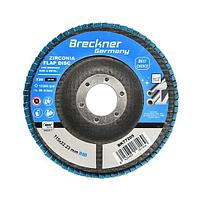 Abraziv/smirghel lamelar frontal, zirconiu, P60, 115 mm, Breckner Germany