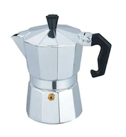 Espressor cafea manual din aluminiu, pentru aragaz, capacitate 9 cesti