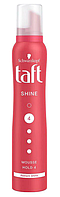 Spuma modelatoare Taft Shine, nivel fixare 4, formula vegana, 200 ml