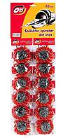 Spalator spiralat din inox, 12 buc. blister